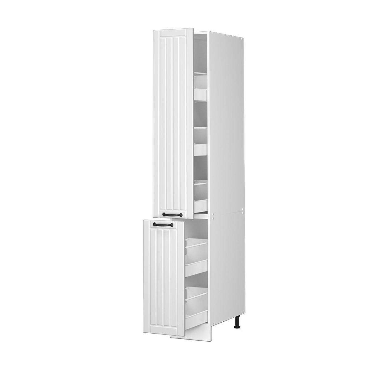 APOTHEKERSCHRANK Fame-Line Weiß Landhaus 30 cm - Weiß, Holzwerkstoff (30/206.8/58cm) - Vicco