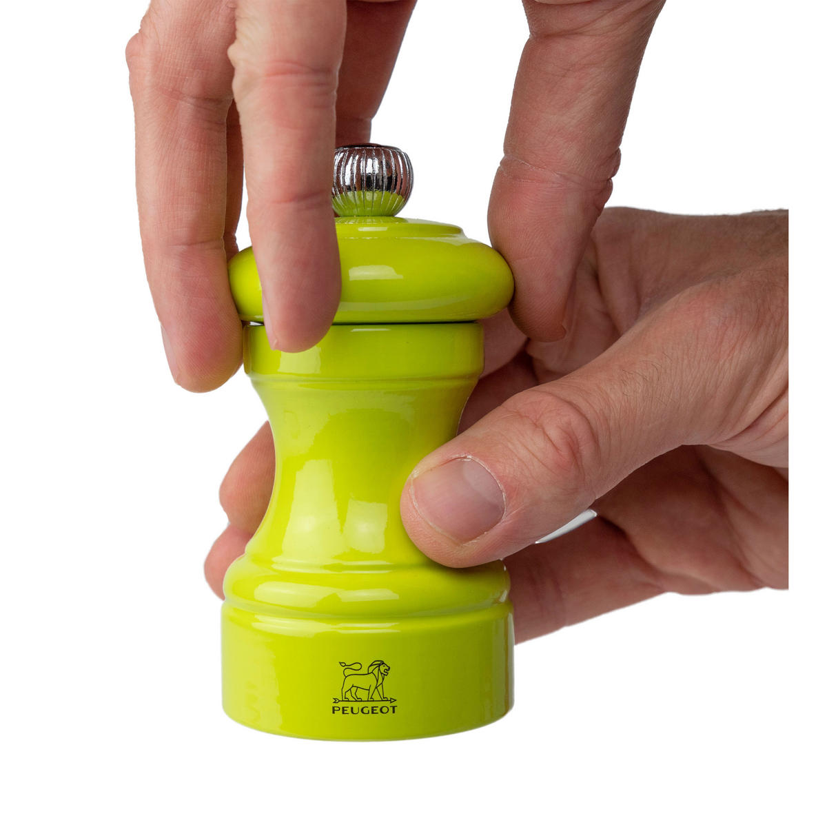 SALZMÜHLE Bistro 10cm Buchenholz Pistaziengrün Stahlmahlwerk - Grün, Holz (5.3/10/5.3cm) - PEUGEOT