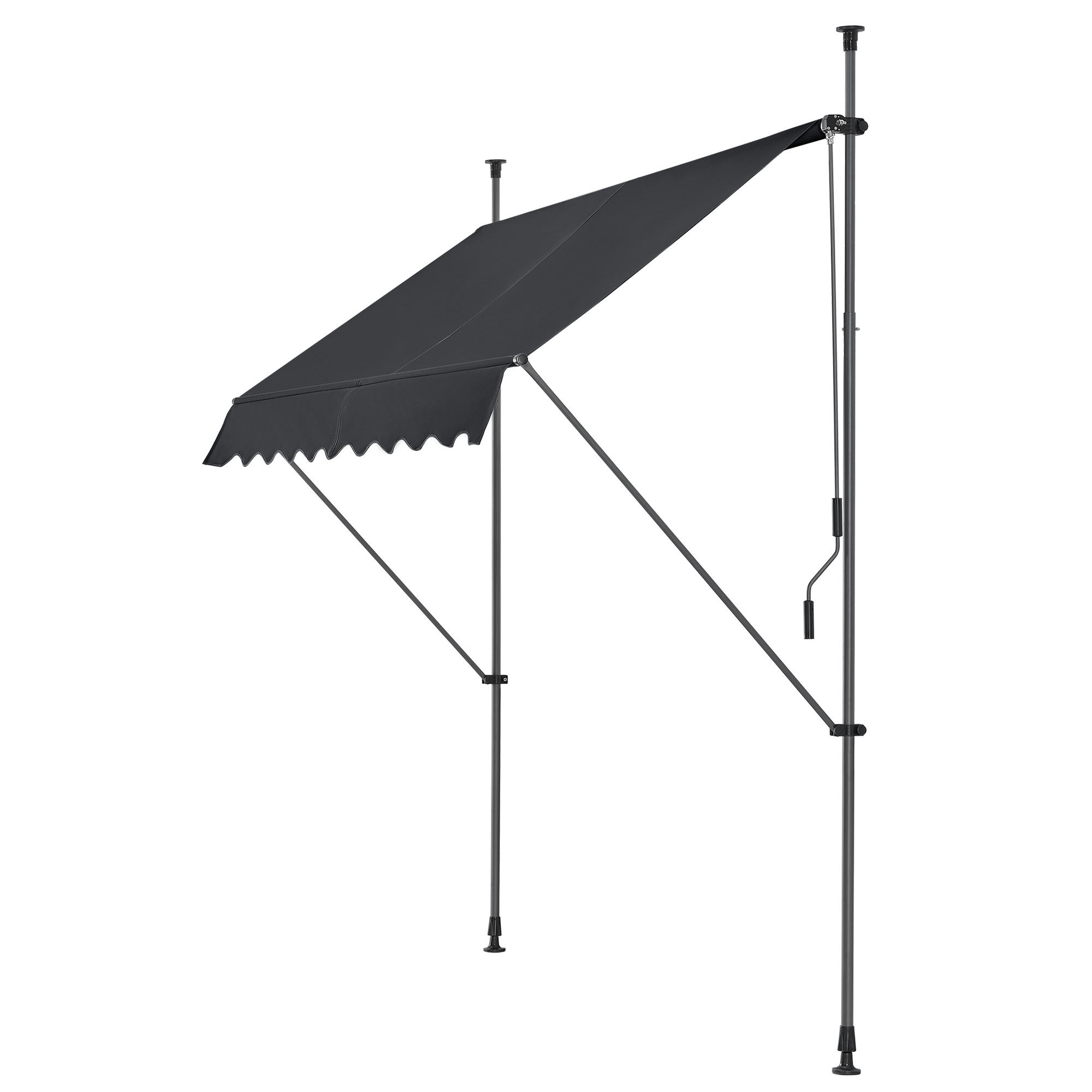 KLEMMMARKISE Stem - Schwarz, Textil/Metall (150/309/120cm) - pro.tec