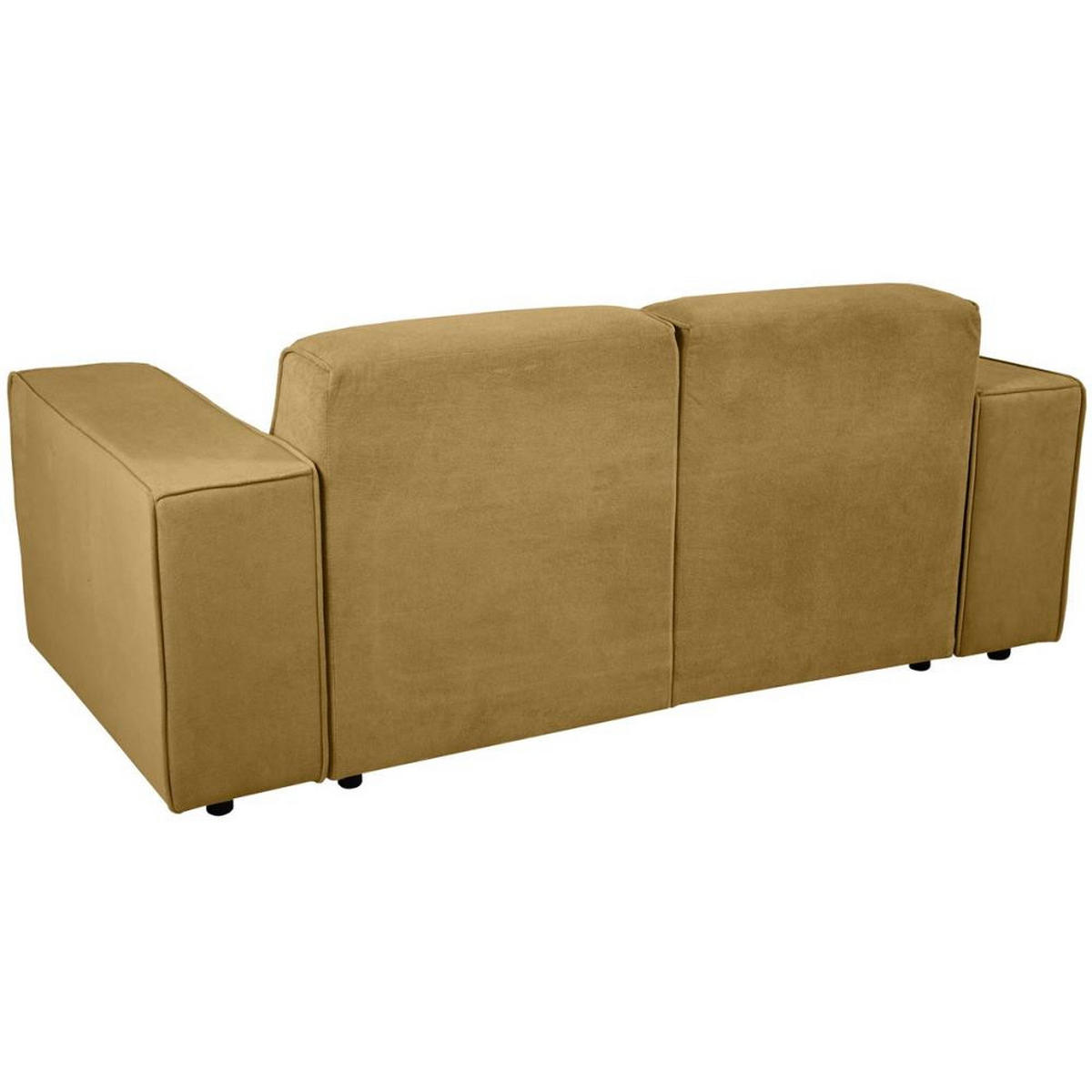 2-SITZER SOFA Pedro ohne Schlaffunktion gelb - Gelb/Schwarz, Textil (185/75/88cm) - Beautysofa