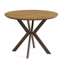 TISCH Braun EWA Ausziehbar - Eichefarben/Braun, Holzwerkstoff (100/100/76cm) - Sepro Meble