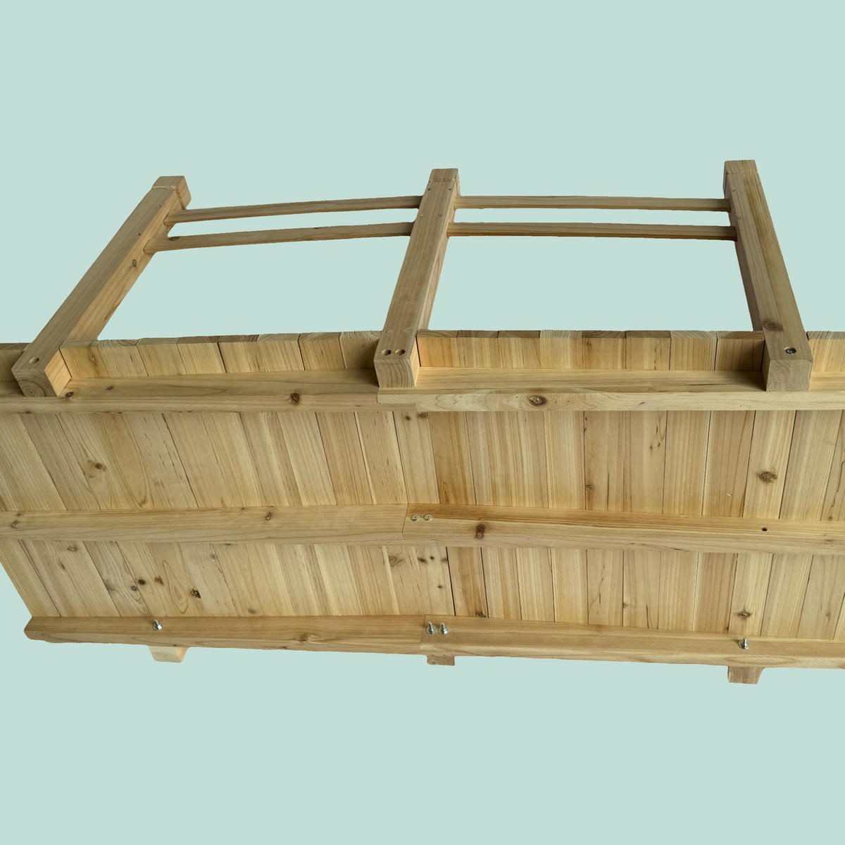 GARTEN-BRÜCKE - Hellbraun, Holz (67/150/55cm) - Relaxdays