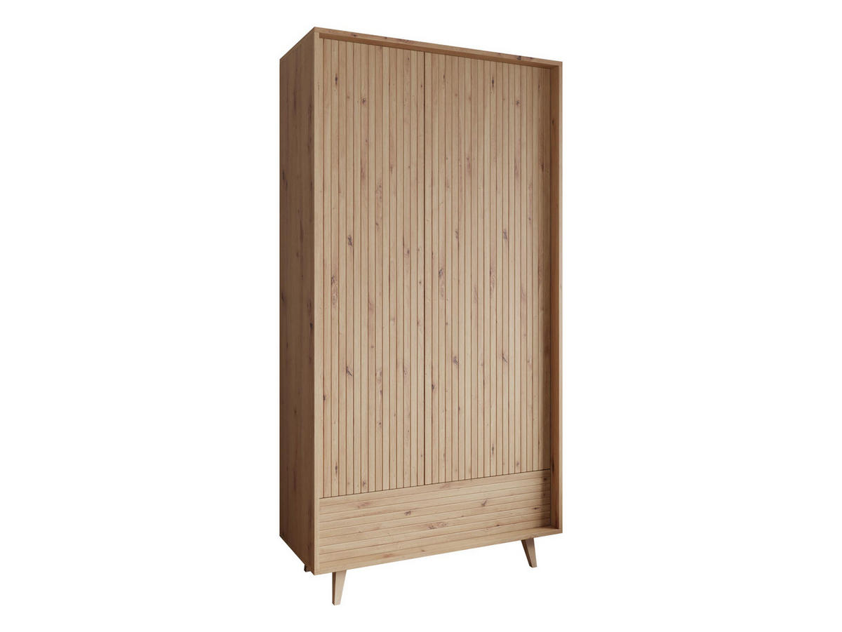 KLEIDERSCHRANK Ferido - Beige, Holzwerkstoff (92/180/40cm) - MIRJAN24