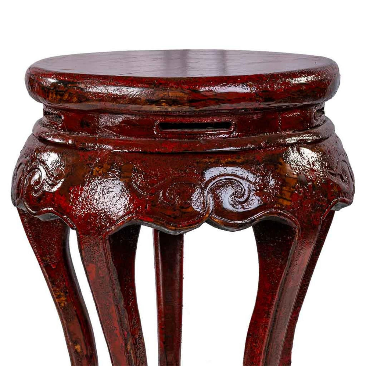 BEISTELLTISCH aus Holz 36x36x55cm cm - Rot, Holz (36/36/55cm) - Wanderlust