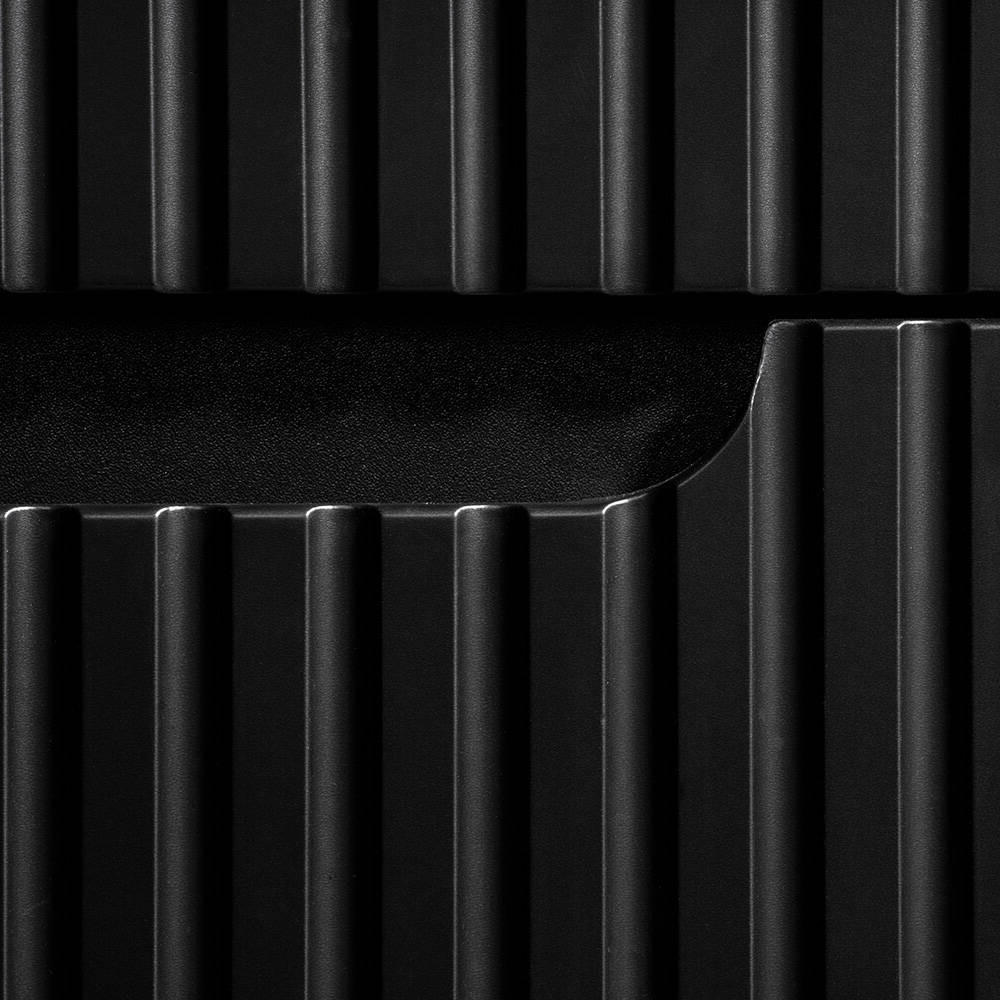 WASCHTISCHUNTERSCHRANK Skelbolu - Eichefarben/Schwarz, Holzwerkstoff/Metall (81/60/40cm) - [en.casa]