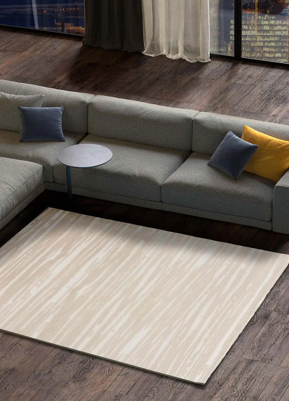 WEBTEPPICH Weiß / Creme Sensation Lin 160/230 cm - Creme, Naturmaterialien/Textil (160/230cm) - Atticgo