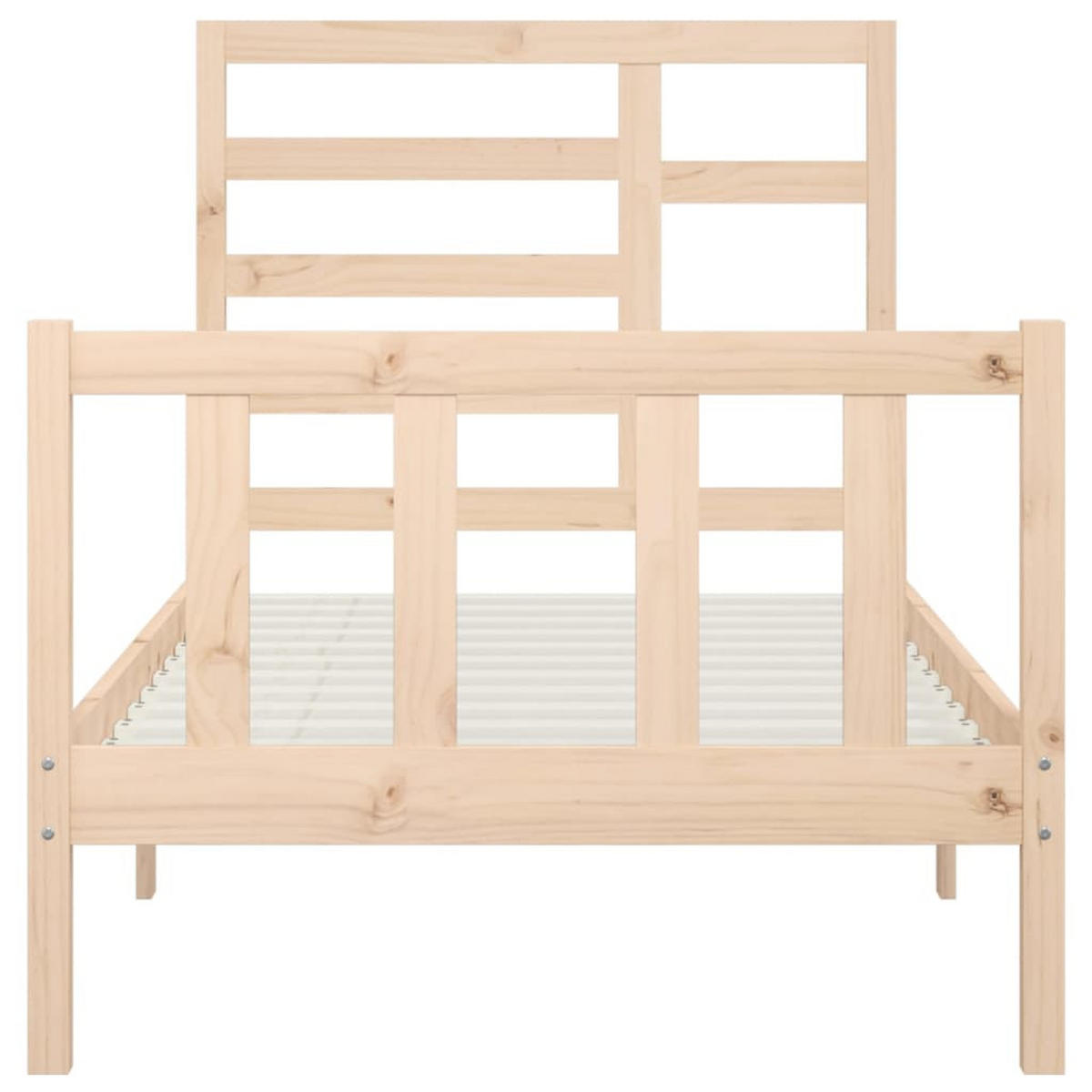 BETT Nequist 104/205.5 cm - Braun, Holz (90/200cm) - Nettlife