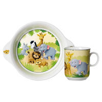 KINDERSET Afrikatiere bunt 2er Set - Multicolor, Keramik (19/9.5/19.2cm) - Ritzenhoff Breker