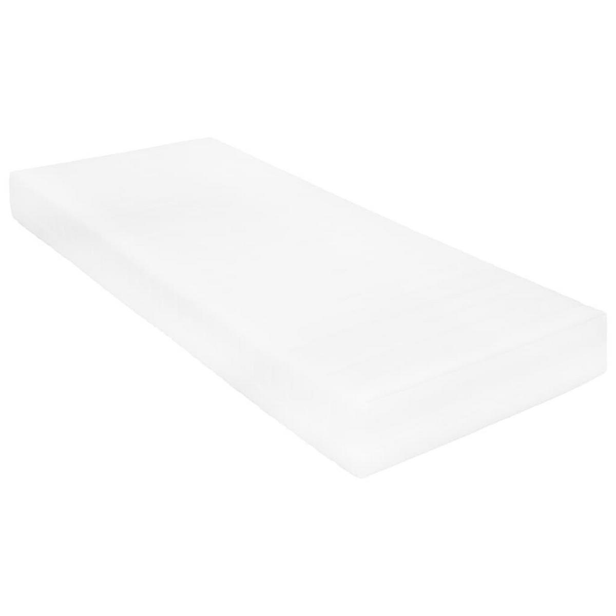 MATRATZE 100 X 200 CM 7 ZONEN PU SCHAUM 16 CM H2 H3 - Weiß, Kunststoff (100/200cm) - vidaXL