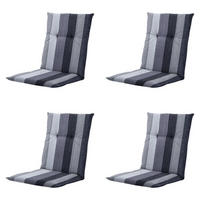 GARTENSTUHLKISSEN Victoria 105/50 cm 4er-Set - Grau, Textil (50/6/105cm) - Madison