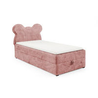 BOXBETT TEDDY 100/200 Cord-Samt Rosa H3 - Rosa, Holz/Holzwerkstoff (100/200cm) - Deine Möbel 24