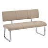 ESSZIMMERBANK VILAS - Beige, Textil/Metall (136/89/59cm) - IDIMEX