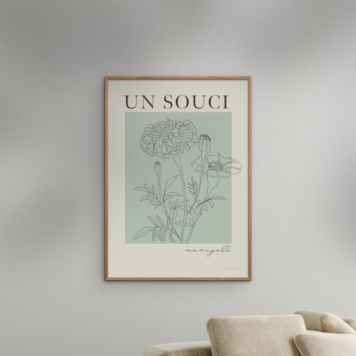 POSTER Wild Apple - French Flower Poster II - Grün, Papier (30/40/0.1cm) - Poster&Frame