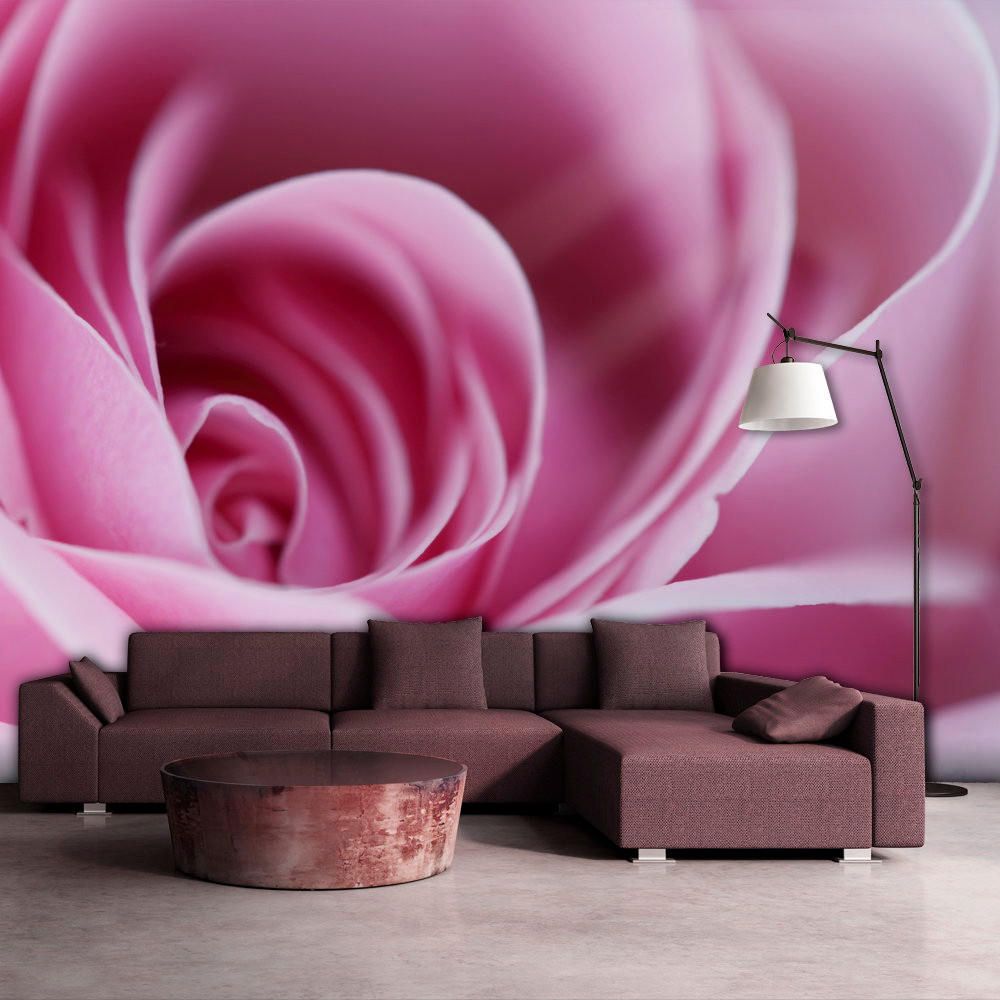 VLIESTAPETE Rosa 250/193 cm - Pink/Grau, Textil (250/1cm) - KUNSTLOFT