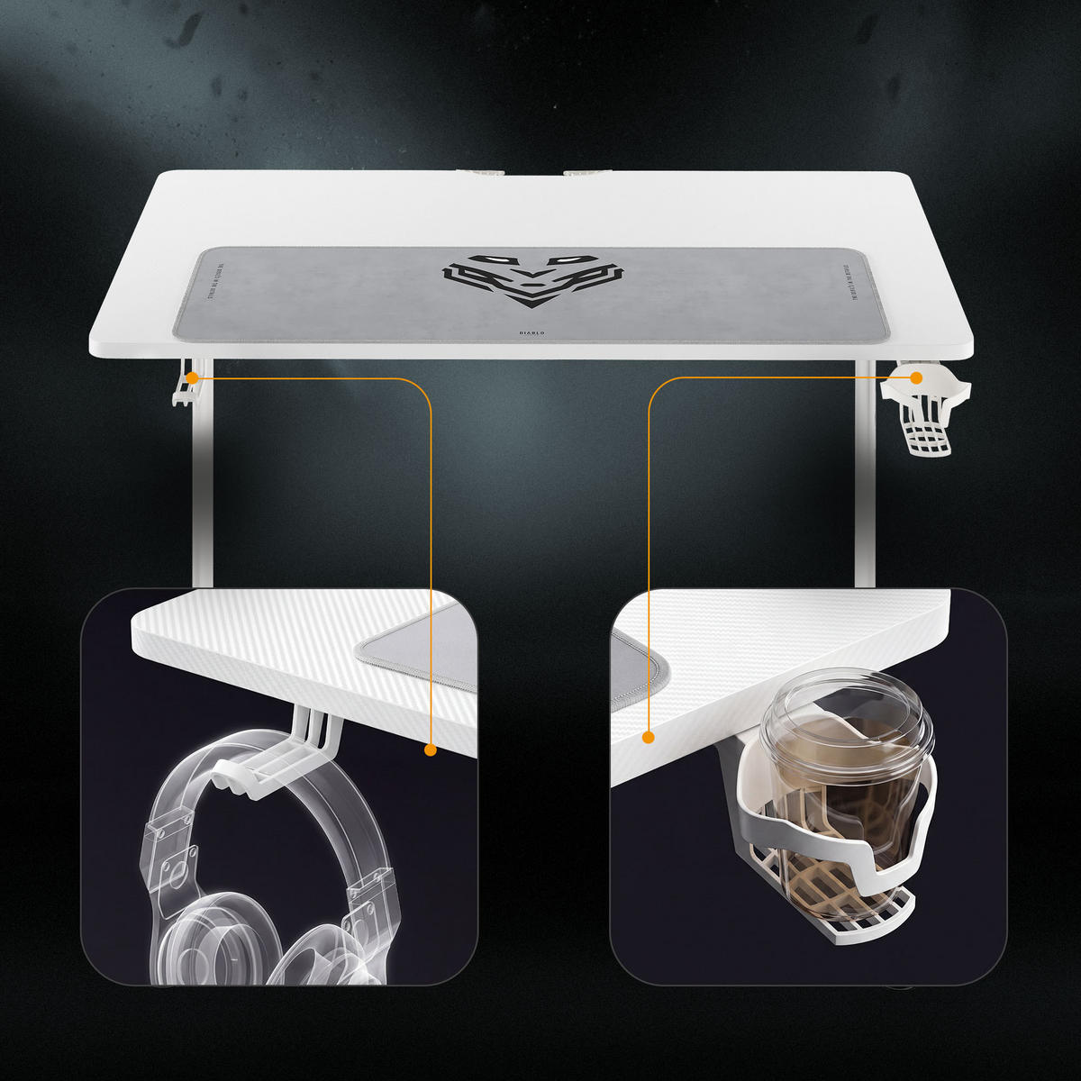 SCHREIBTISCH X-Mate - Weiß, Holzwerkstoff (60/100/75cm)