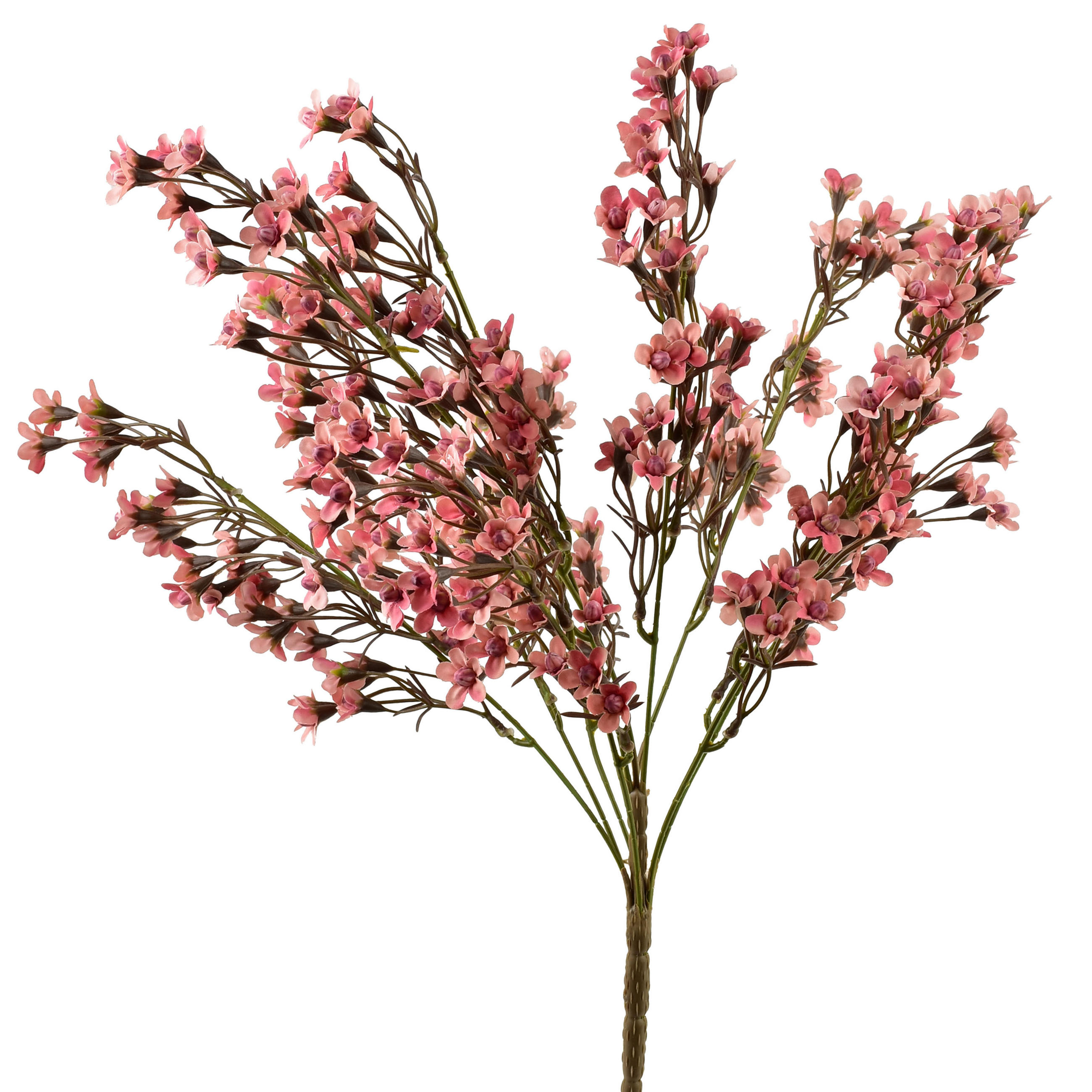 KÜNSTLICHER BLUMENSTRAUSS Rosa 55cm - Rosa, Kunststoff (55cm) - Mondex