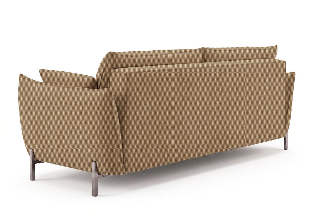 SOFA 2-Sitzer für Terrasse und Garten, Stoff Sunlight, Toffee, SUNMEE - Braun, Holz (158/90/95cm) - Kaiser Möbel