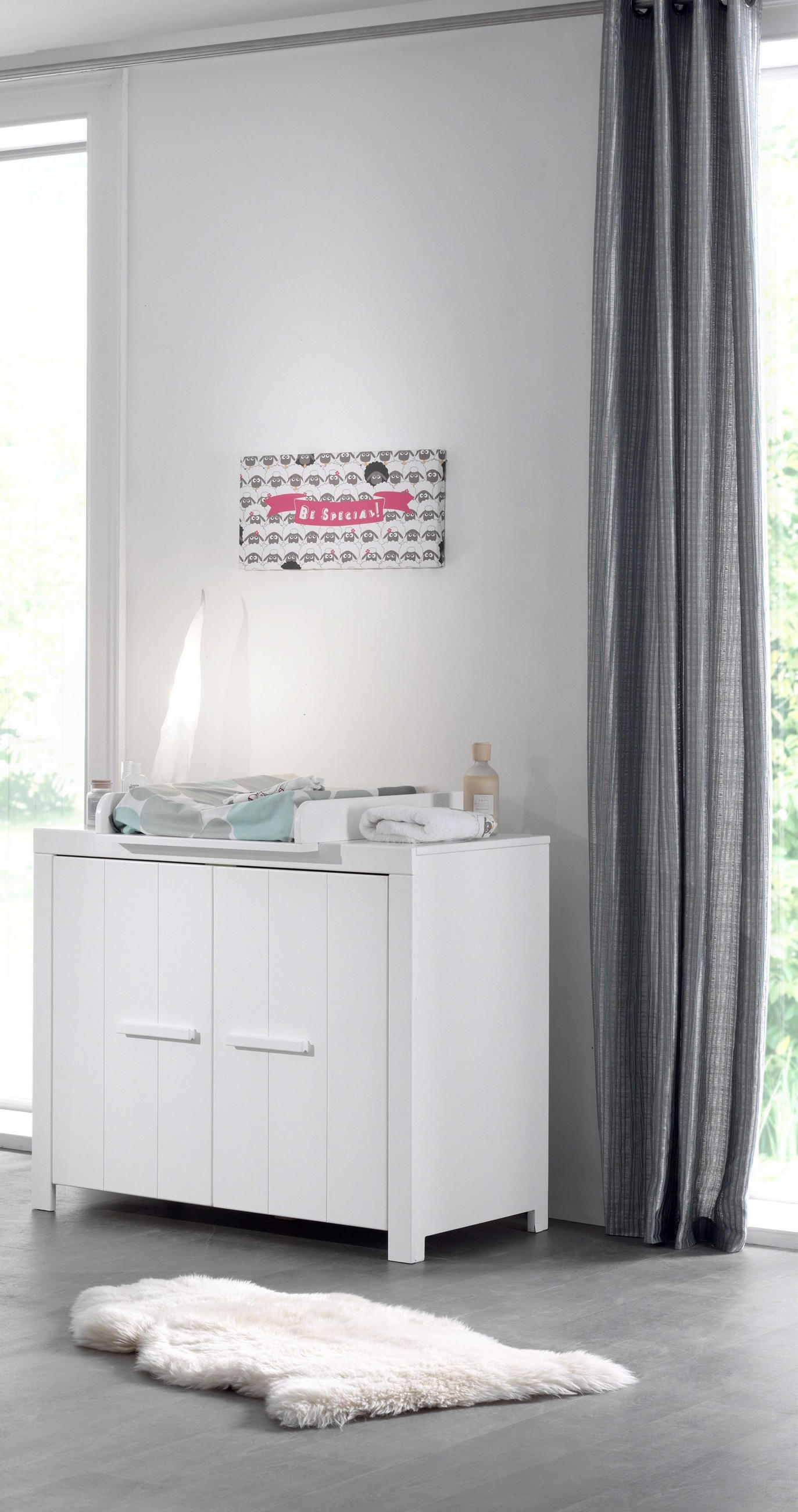 TÜRKOMMODE Karalynn 100x57x87 aus MDF in Weiß - Weiß, Holzwerkstoff (100/87/57cm) - 58aufmkessel