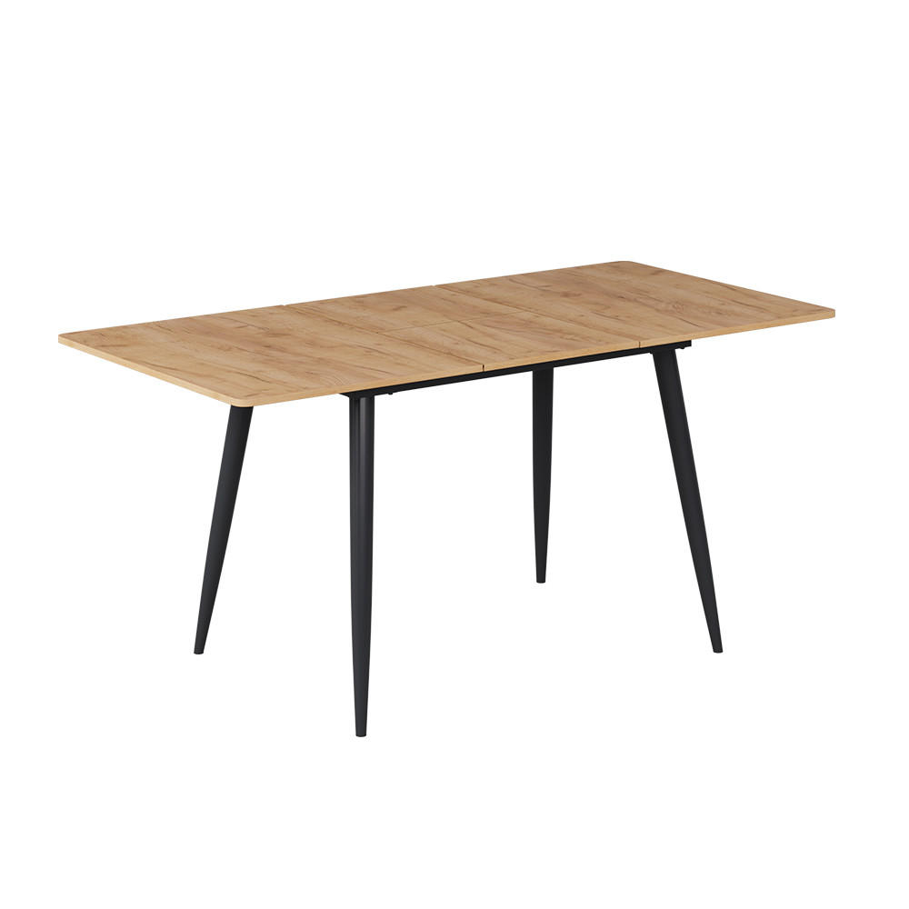 Vicco JÍDELNÍ STŮL Beaver, Zlatý mocný dub/Černá, 120-160 x 80 cm Rozšiřitelný