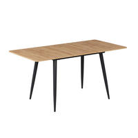 JEDÁLENSKÝ STÔL Beaver Dub Goldkraft/čierna 120 x 80 cm Rozšíriteľný - čierna/dub medový, kompozitné drevo (80/120/75cm) - Vicco