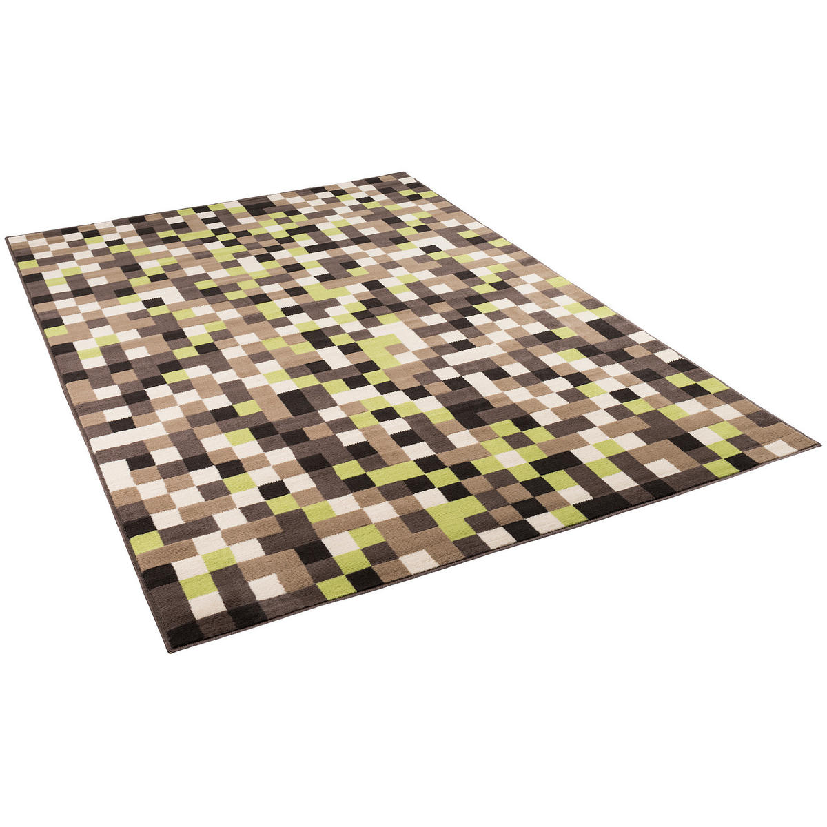 TEPPICH MODERN TRENDLINE PIXEL - Beige, Textil (140/200cm) - Pergamon