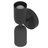 AKKU-WANDLEUCHTE - inkl. Fernbedienung - Dimmbar - Eisen - Schwarz, Metall (10/22/10cm) - home24