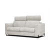 SOFA MEZO 3-Sitzer mit Schlaffunktion, ecru - Ecru/Schwarz, Holz/Textil (232/90/107cm) - Courtois Laville