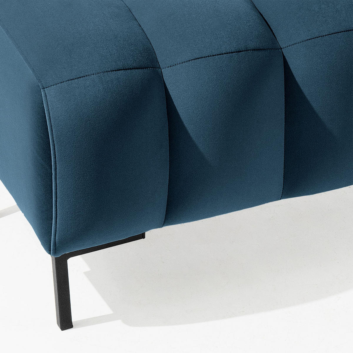 SITZHOCKER Polsterhocker PECCO, Veloursstoff - Schwarz/Rosa, Holz/Textil (60/50/50cm) - KONSIMO®