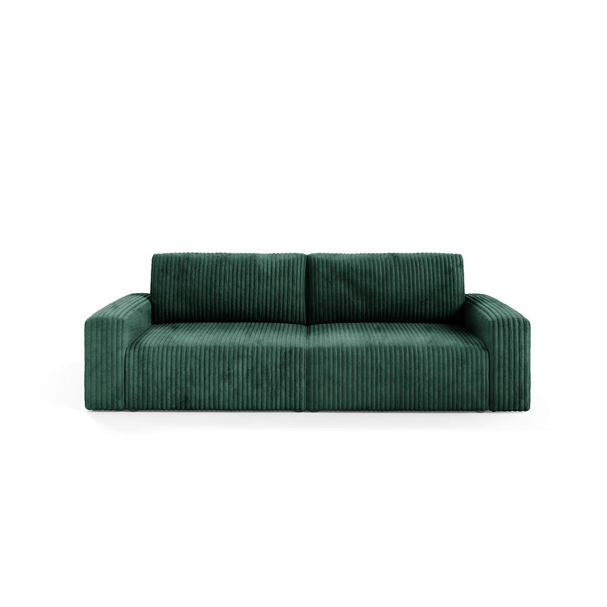 SOFA Angela 3 Sitzplätze Tannengrün - Grün, Holz (252/86/105cm) - Petits-meubles