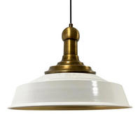 KÜCHENLAMPE Asletl Long-Knob 40/30 cm - Weiß, Metall (30/40/30cm) - Bamyum