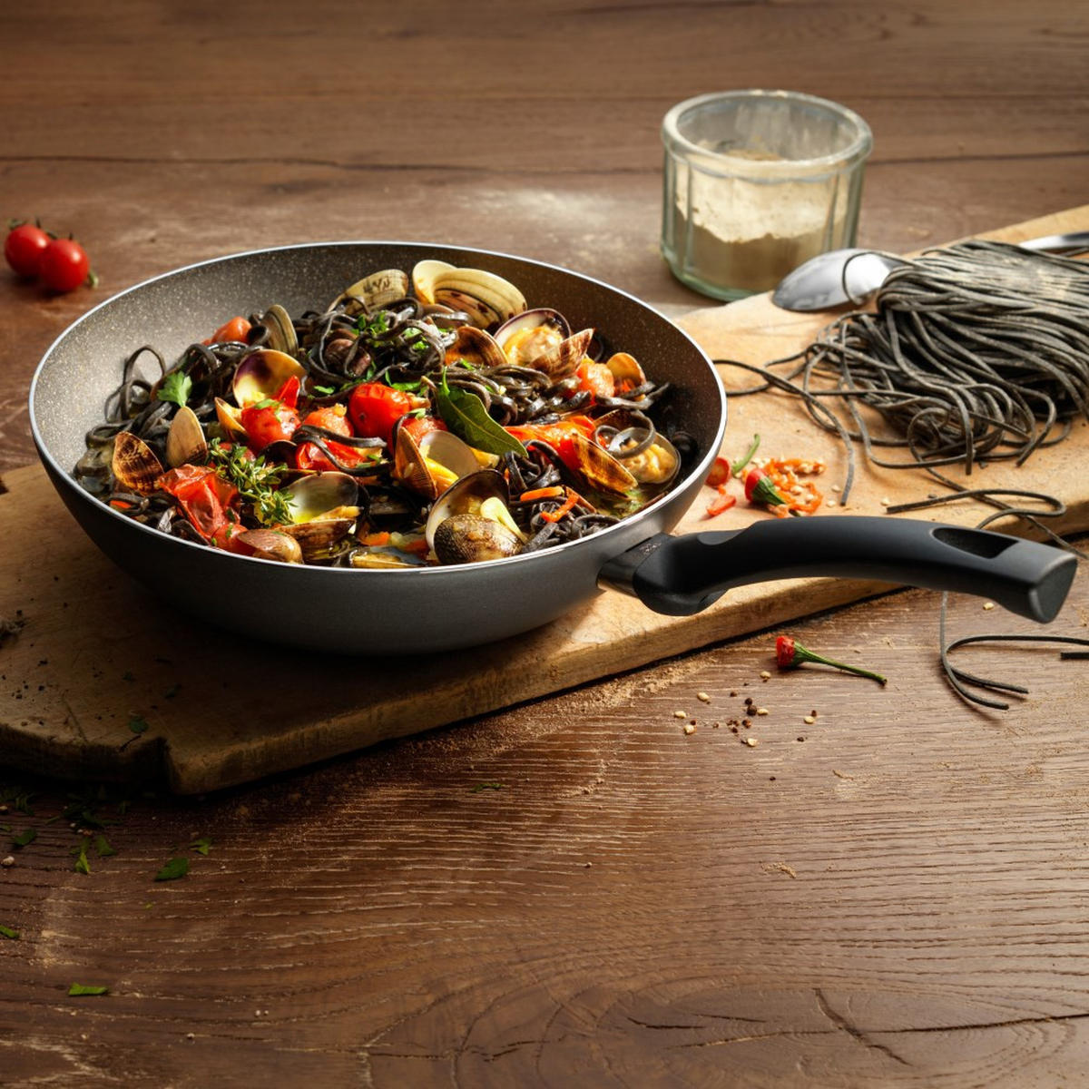 PFANNE Graphit 40/25/9 cm FERG3K024U - Graphitfarben, Metall (24cm) - Ballarini