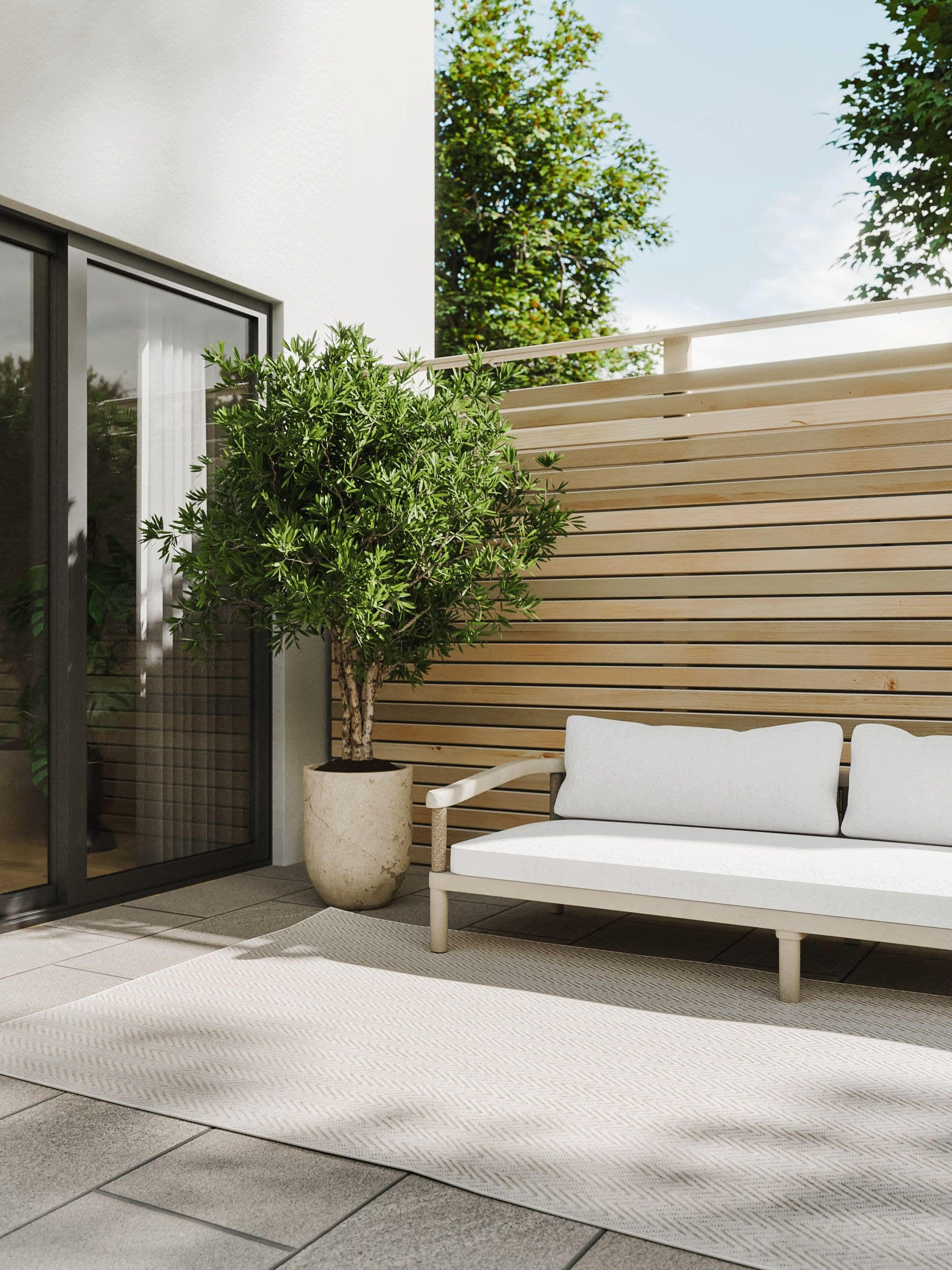 OUTDOORTEPPICH Kaleo Cream/Grau 200x300 cm - Creme, Kunststoff (200/300cm) - benuta