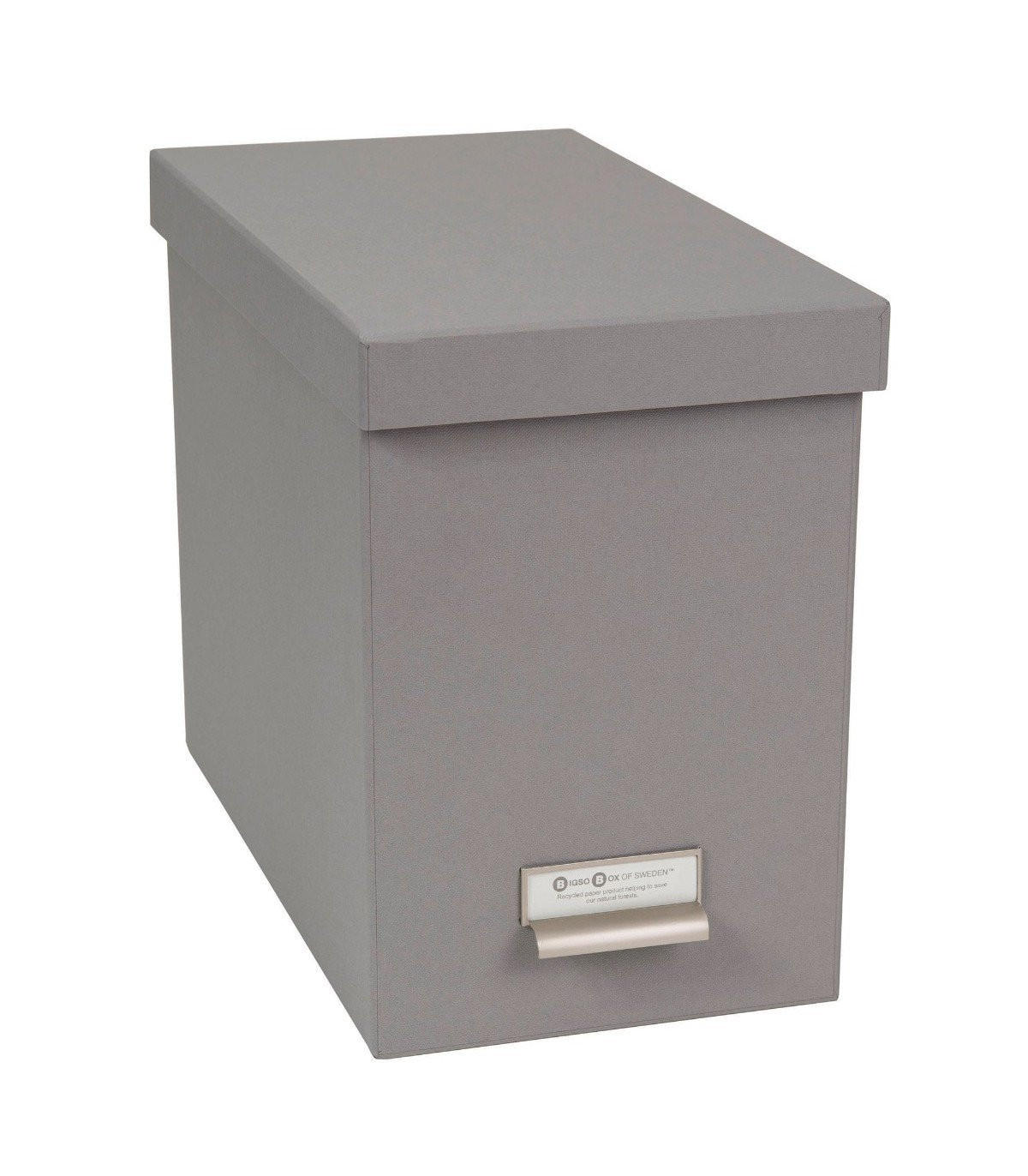ABLAGEBOX für Hängemappen - JOHAN - 35/18,5/27 cm - Grau, Karton (18.5/27/35cm) - Calicosy