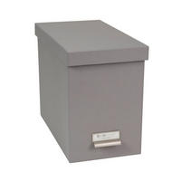 ABLAGEBOX für Hängemappen - JOHAN - 35/18,5/27 cm - Grau, Karton (18.5/27/35cm) - Calicosy