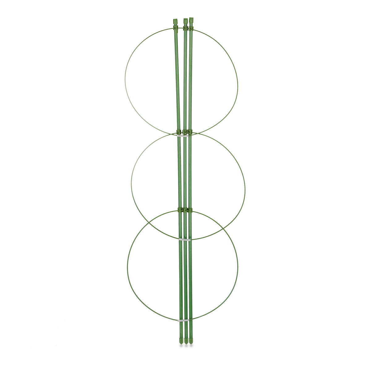 4XOPORA za rastline - zelena, kovina/umetna masa (20/60/20cm) - Relaxdays