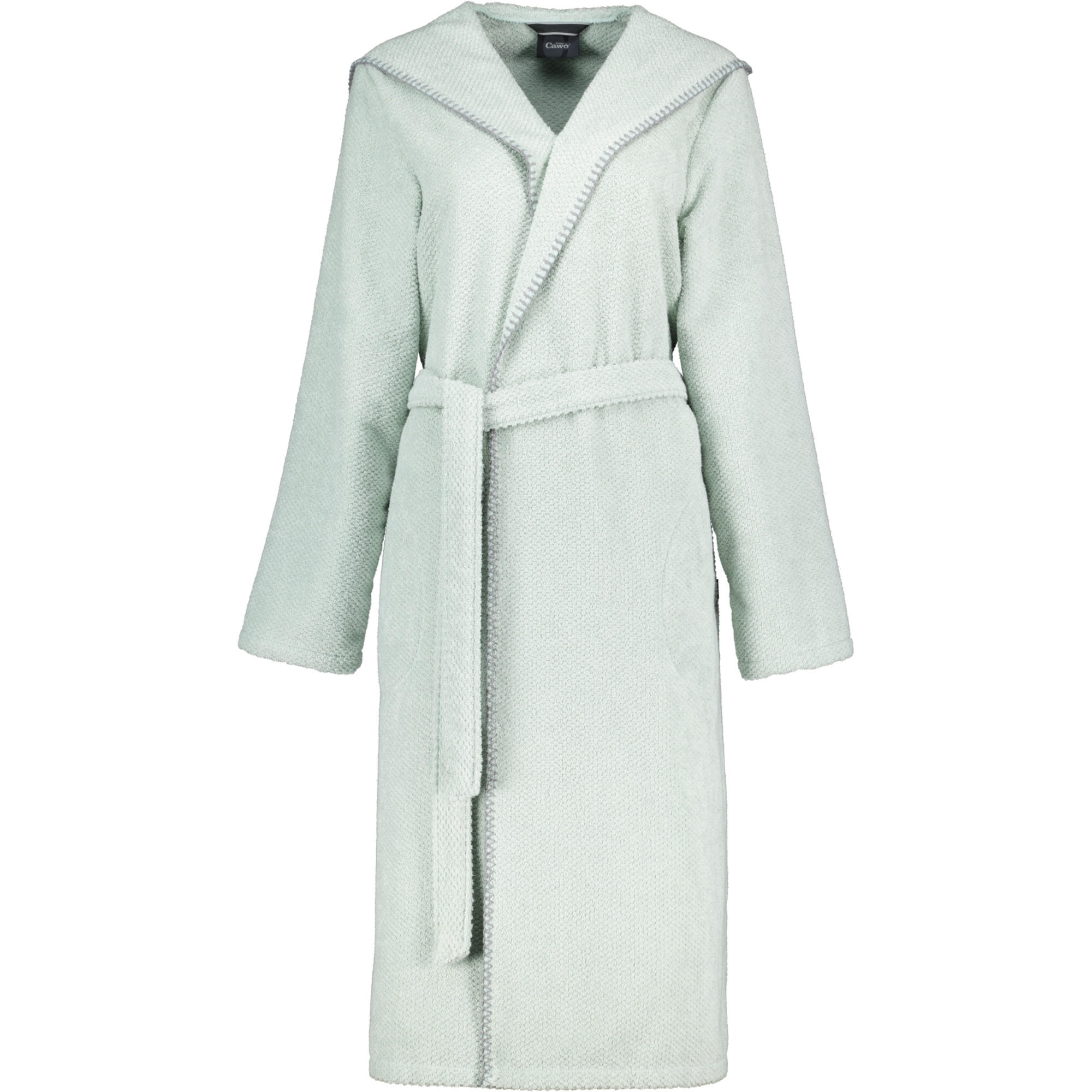 BADEMÄNTEL DAMEN KAPUZE KAPUZE 6219 EUKALYPTUS - 450 - Grün, Textil (Lnull) - Cawoe