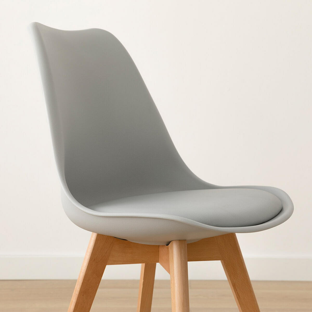 STUHL Scandinavian Grau 49 cm x 82 cm - Grau, Kunststoff (49/82/54cm) - Kenay Home