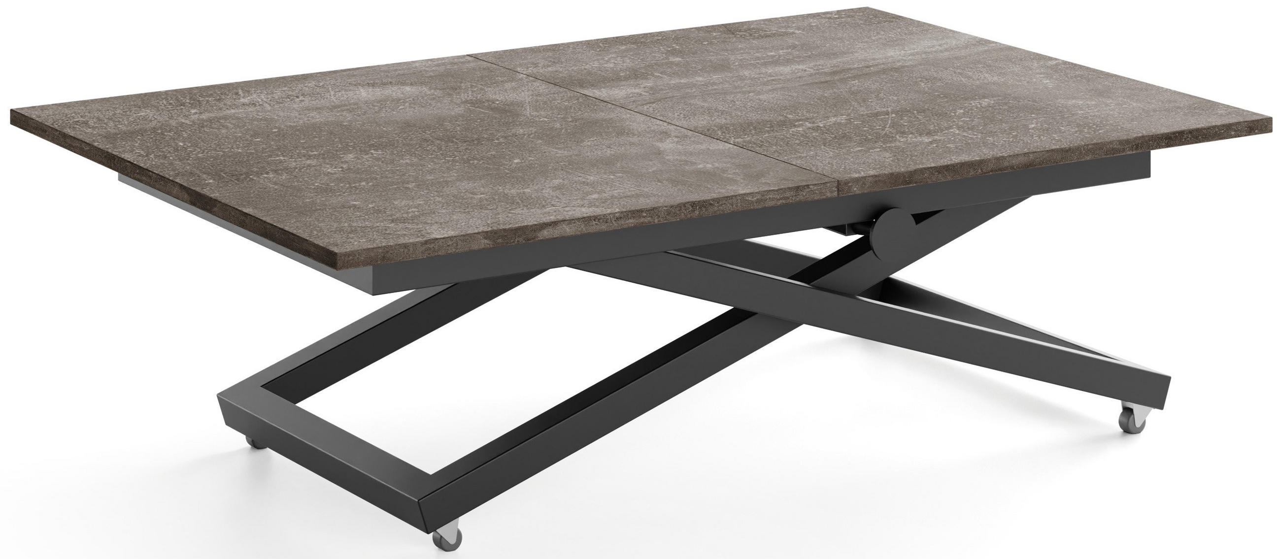 WFL Group Couchtisch Dunkelgrau 160x75x80 cm