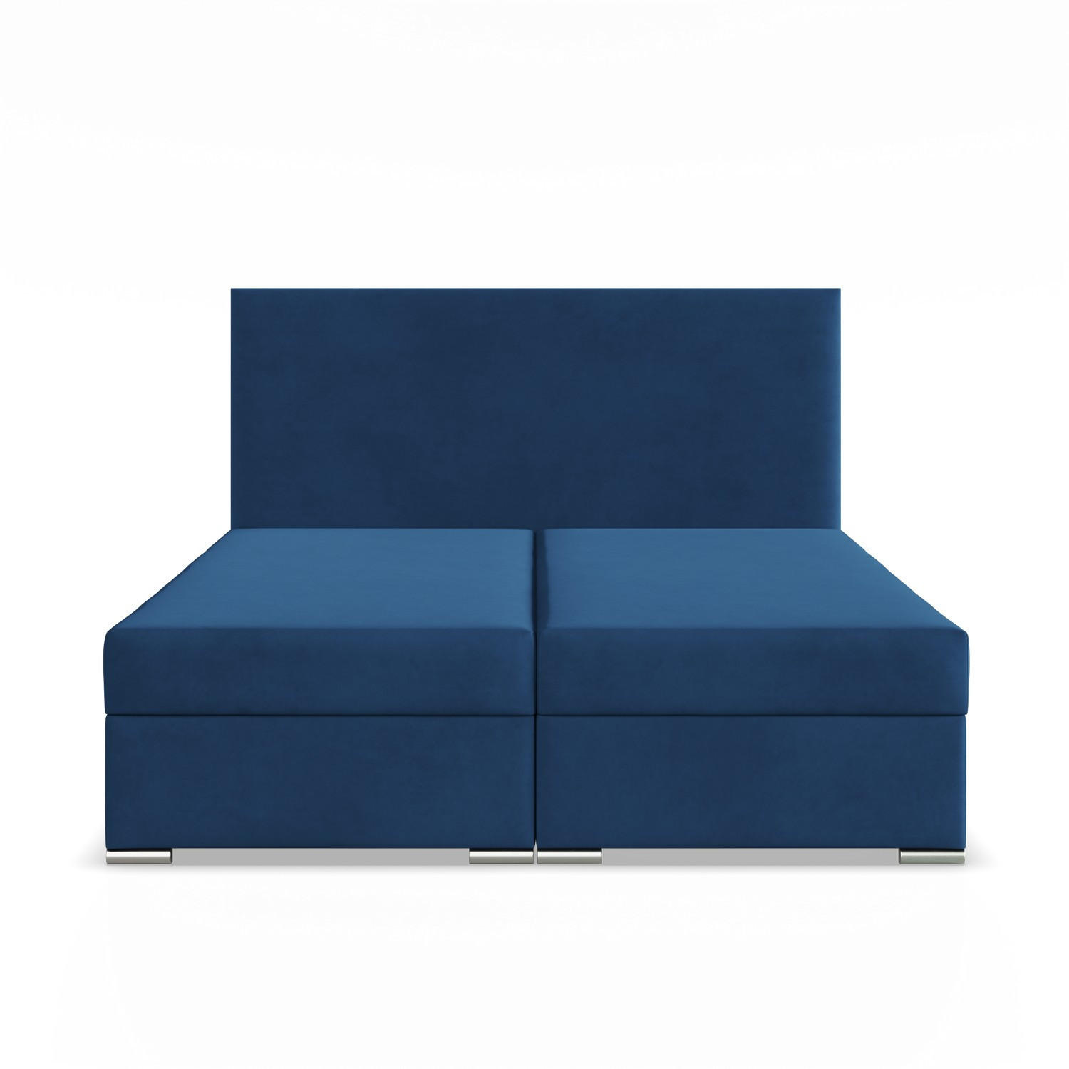 BOXBETT MIT KOPFTEIL 140x200 ZONZA, Blau - Dunkelblau, Textil (140/200cm) - Mebligo