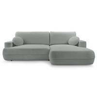 ECKSOFA Fuerro Graubeige Strukturstoff - Taupe/Schwarz, Kunststoff/Textil (168/260cm) - Selsey