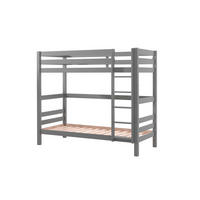 ETAGENBETT PINO Grau 106x210x182 cm - Grau, Holz - FURNLUX