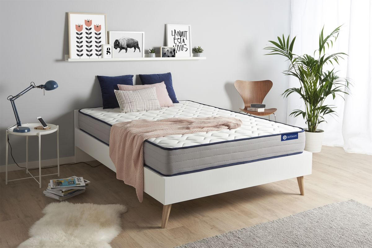 MATRATZE Actimemo form Memory-Schaum 140 x 210 cm h3 - Weiß, Textil (140/210cm) - ACTISOM