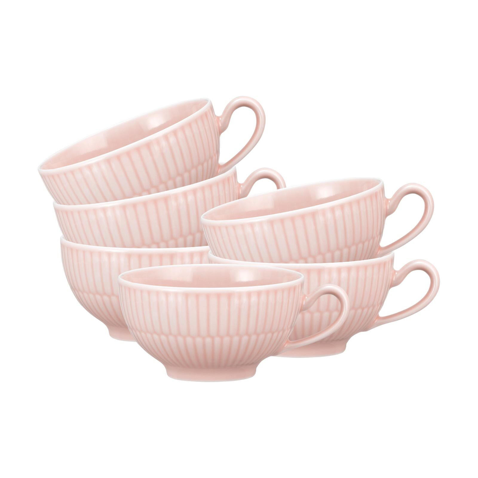 TEETASSEN Amina Rosé 0,22 l 6er Set - Rosa, Keramik (0.22L) - Seltmann Weiden