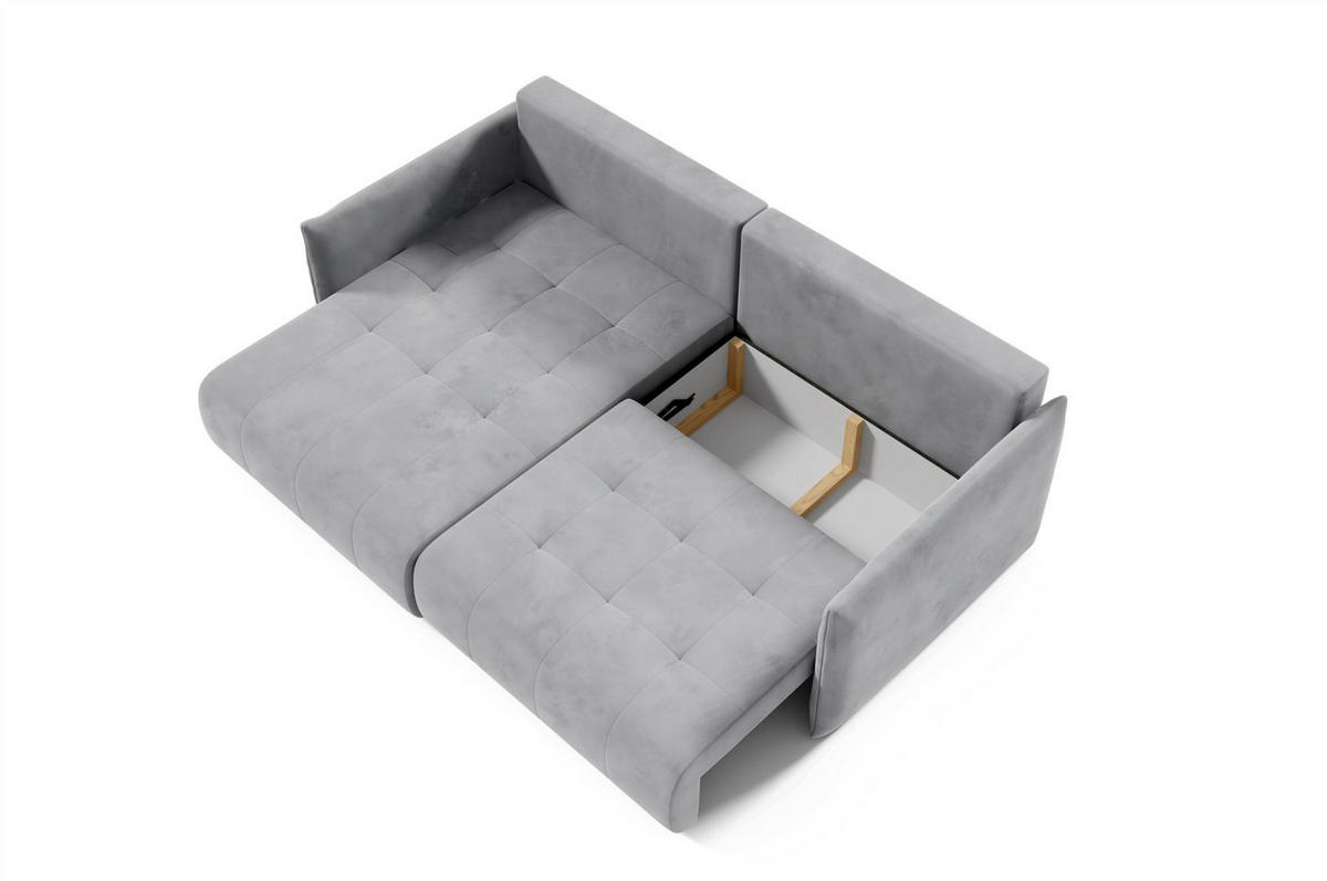 ECKSOFA Canio - Blau, Holzwerkstoff/Textil (221/153cm) - Fun Möbel