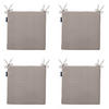 SITZKISSEN Panama 40/40 cm 4er-Set - Greige, Textil (40/4/40cm) - Madison