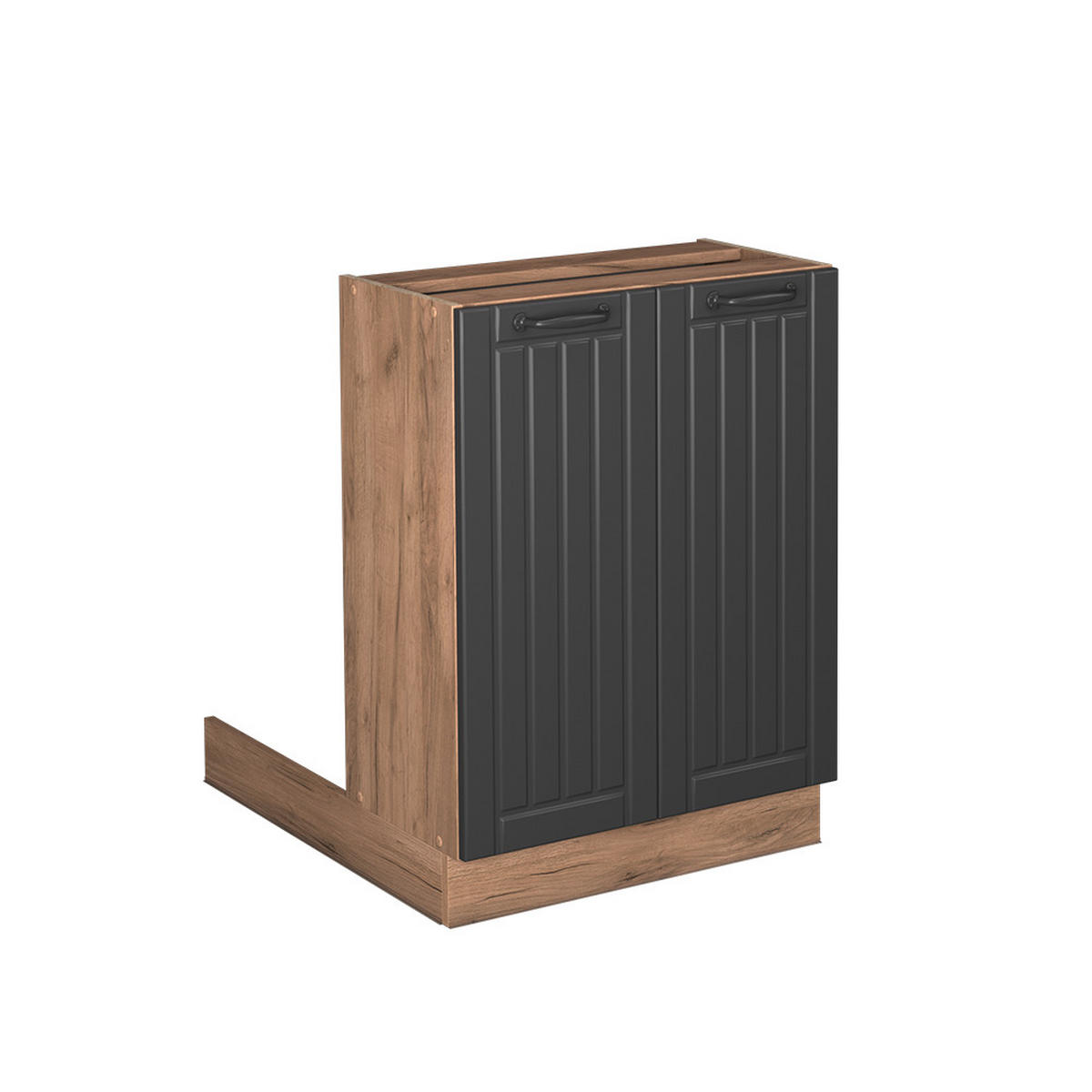 KUCHYŇSKÝ OSTROV Fame-Line Tmavě šedá - medově dubová/tmavě šedá, kompozitní dřevo (60/82/30cm) - Vicco