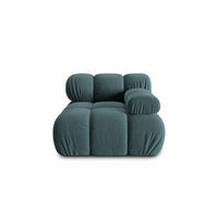MODUL rechts Bellis aus Samt petrol - Petrol, Textil (94/70/94cm) - Micadoni