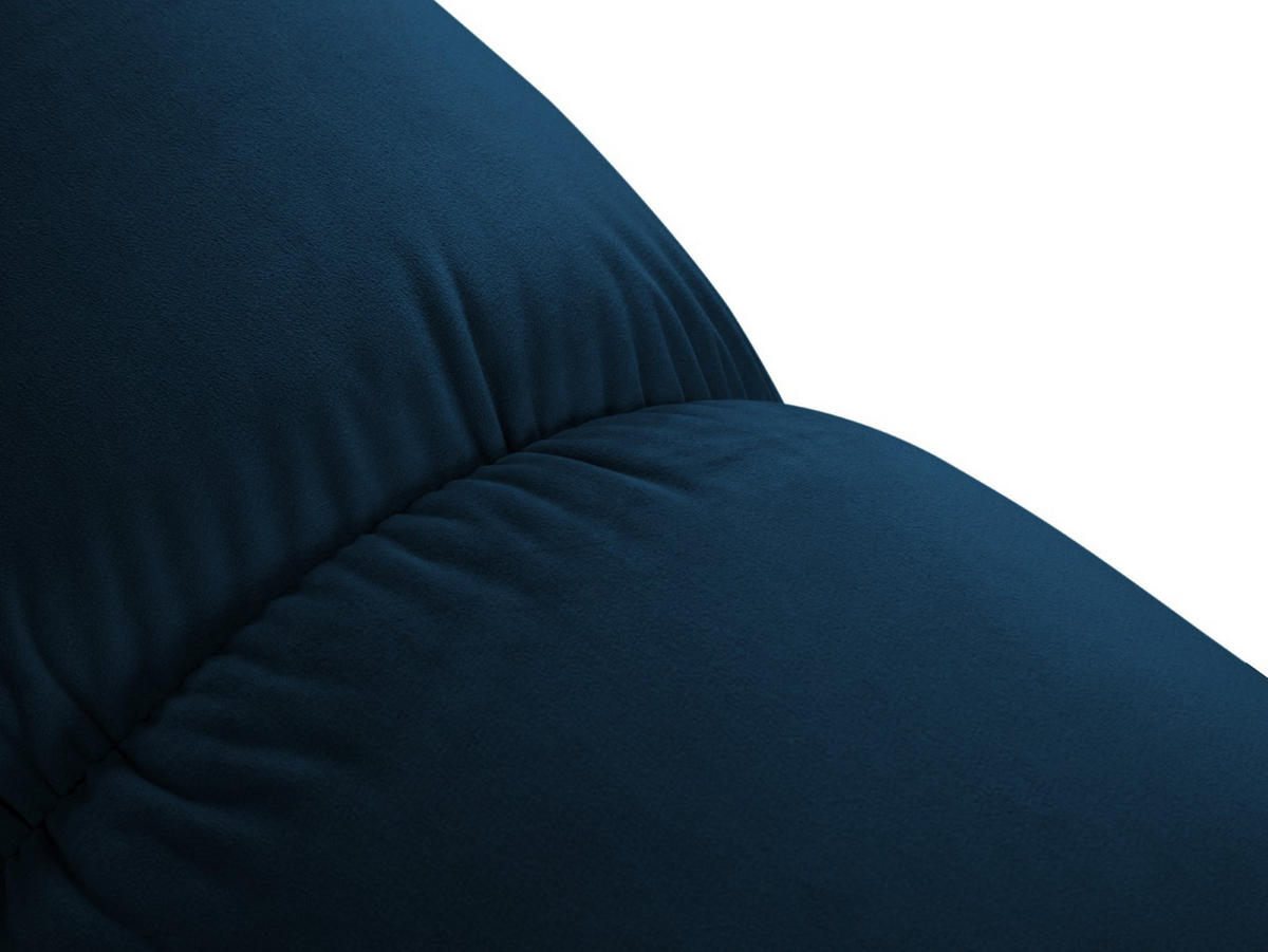 POUF Bellis aus Samt königsblau - Blau, Textil (94/39/94cm) - Micadoni