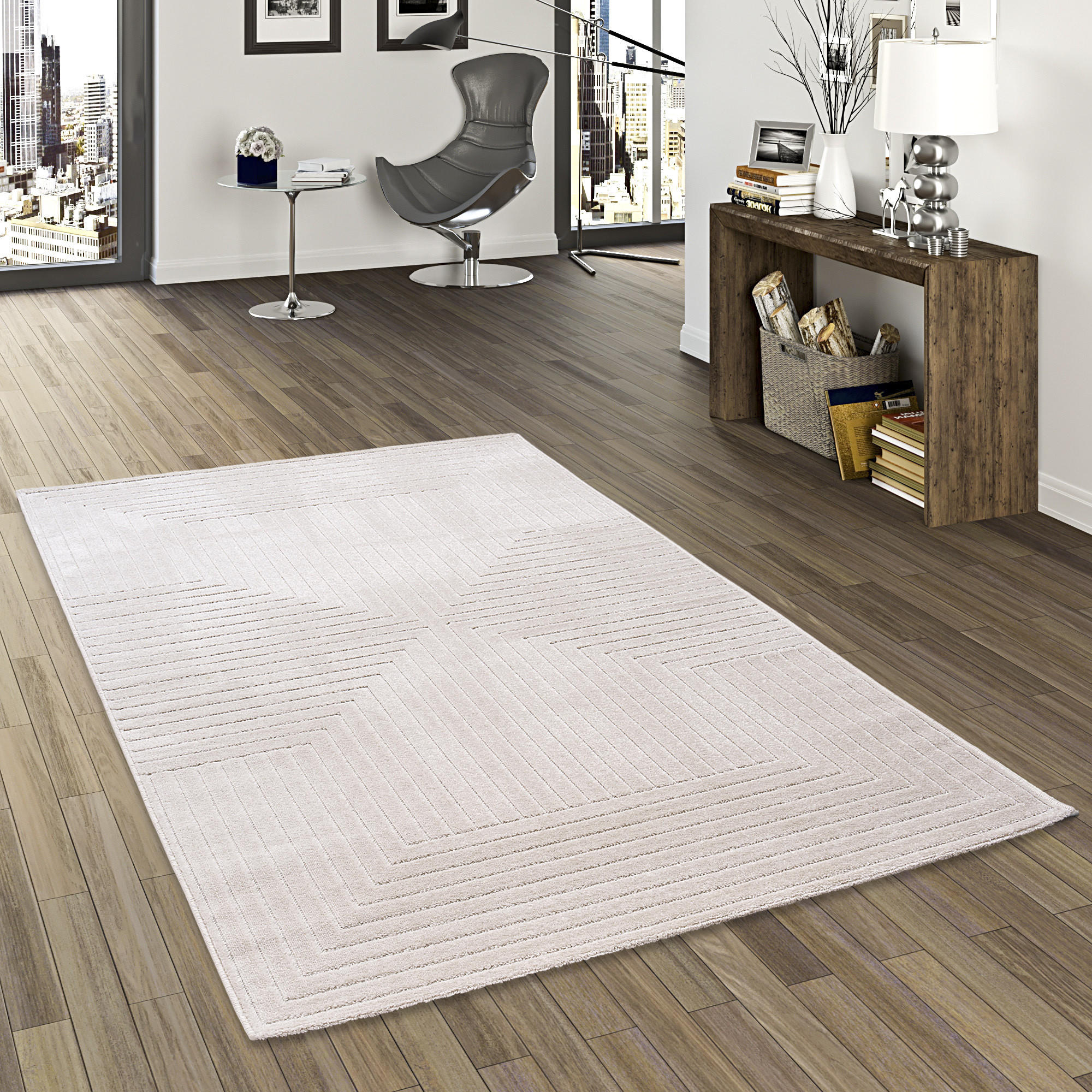 IN & OUTDOOR TEPPICH FLACHGEWEBE CLASSY - Beige, Textil (140/200cm) - Pergamon