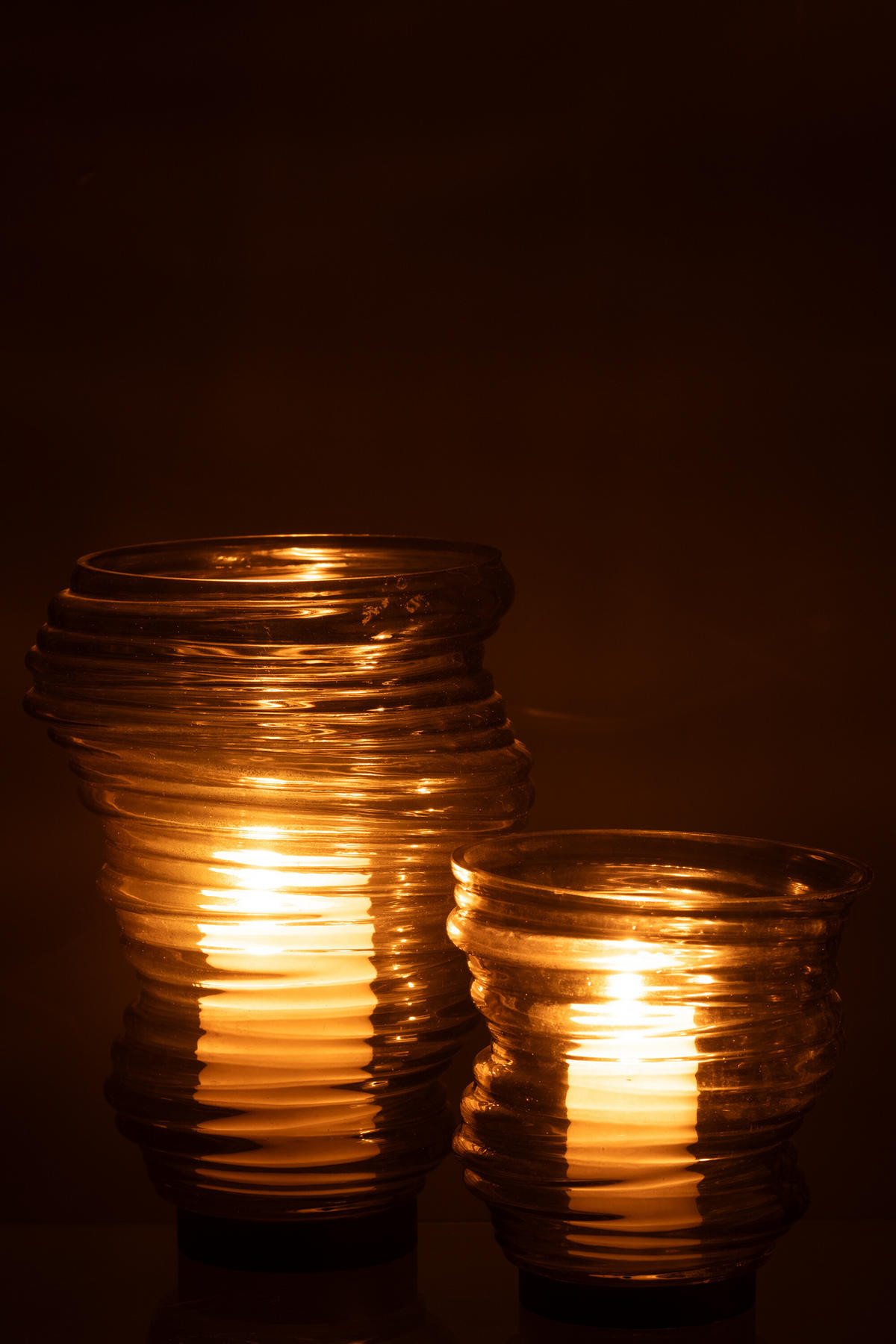 VASE TORNADO - Glas - Grün - S - Ø 16 cm - Grün, Glas (17cm) - J-Line